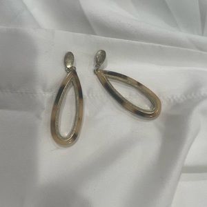 Gold dangle earrings